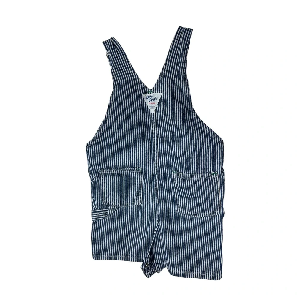 Osh kosh baby bgosh vintage 24 no railroad stripe cargo shortalls